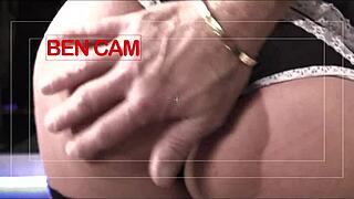 Milf Emma Butt Sucks Two Cocks At Once For Double Blowjob