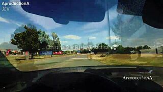 Two latinas enjoy fun in new car