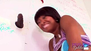 mocha stud prince yahshua enjoys glory hole blowjob from imani rose