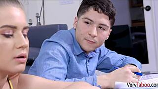 I-I can't stop thinking about my horny stepsister Taylor Blake doing her homework and riding me hard in this fantasy sex tape