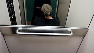 When i met my neighbor at the stairs, she bent over for a blowjob