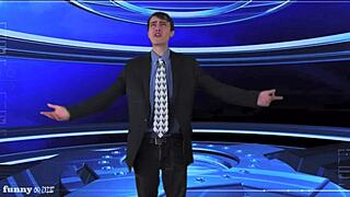 i watch the naked weather girl outdoors stripping teasingly.