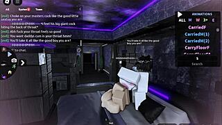 fucking a cute femboy on roblox