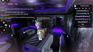 fucking a cute femboy on roblox