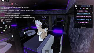 fucking a cute femboy on roblox