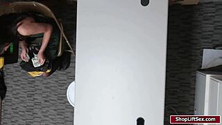 Shoplifter Caught and Fucked by Officer!