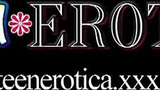 young brunette anal and facial