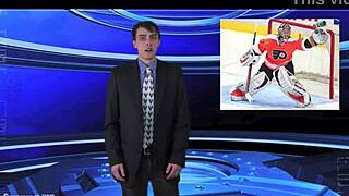 i watch the naked weather girl outdoors stripping teasingly.