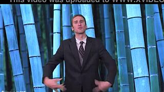 i watch the naked weather girl outdoors stripping teasingly.