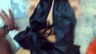 petite venezuelan model seduced after costume party