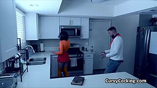 busty velma throats and rides freds dick