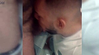 Old Lady Pays for Blowjob in Gym Locker Room