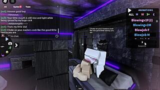 fucking a cute femboy on roblox