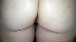 couple has anal sex with hot blonde wife at home.