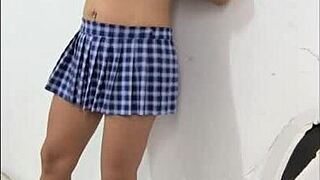 Does 60-Year-Old Stepmother in Student Uniform Want Fetish Sex?