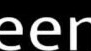 The collared British 18-year-old brunette in lingerie uses the fucking machine for self-pleasure at home