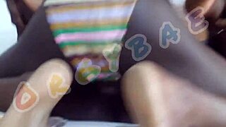 Bitches team up on bar man from club in threesome