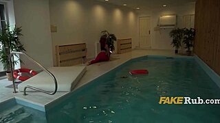 risky poolside fun with an italian cutie