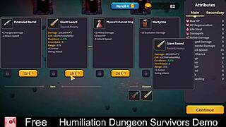 Suggestive Humiliation Dungeon Survivors Demo With Erotic Femdom And Monster Games.