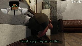 Girlfriend Bent Over For Big Cock Doggystyle In Office.