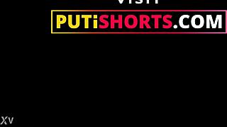 Skinny European teen shares messy facial experience