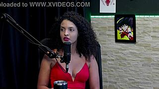 She says, Swing house fun with mia luz on sheer red.