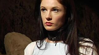 Watch the lesbian slave take that massive black strapon doggystyle.