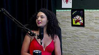 She says, Swing house fun with mia luz on sheer red.