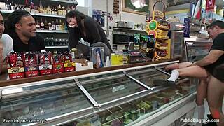 slim blonde gets rough public fucking outdoors