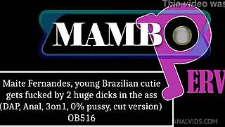 super cute brazilian struggles with her first double penetration then quits shooting because the cocks are too big for her tight anal
