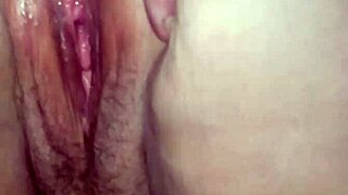 Milf in hot pink thong gets creampied