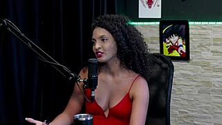 She says, Swing house fun with mia luz on sheer red.