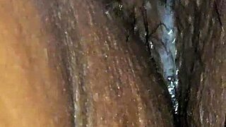 Latina wife enjoys sensual christmas pussy play