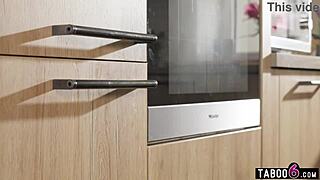 Hungarian milf lesbians Zazie Skymm and Amirah Adara enjoy cold dildo fun together