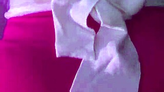 Panties aside for upskirt action and cumshots