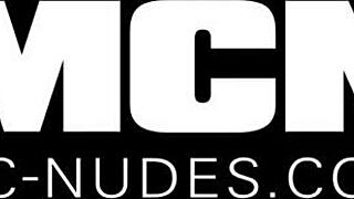 Stunning brunette babe masturbation and dildo play