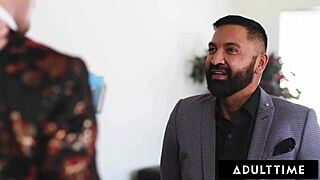 Adult Time - Bisexual Boss Gives Naughty Assistant A Facial With Her BF's Help In MMF Threesome