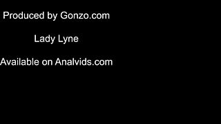 busty lady lyne gets double penetration fucking with anal creampie and facial sz2814