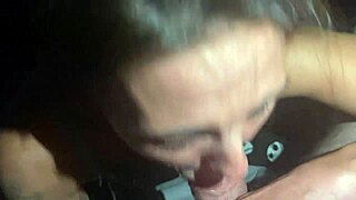 Homemade blowjob in the bedroom with big cock and cum in mouth.