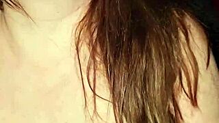 Big White Woman Sits on Cock and Moans Loudly