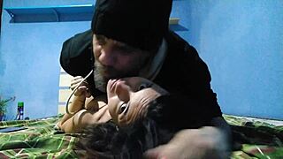 i look like a young 18-year-old nymph and the blue guy loves it a lot