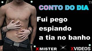 Conto erotico fui pego espiando a tia no banho... oh man, what a sight!