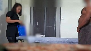 massage girl hesitating to do happy ending and got convinced at the end