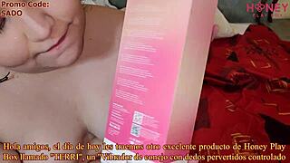 I love drilling my holes with terri this vibrator dildo from honey play box get 20 off with code sado