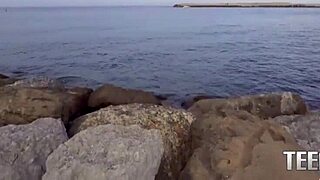 curvy italian teen shelena gets roughed up by american cock romeo mancini in hardcore session.