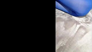 Sexy Pantyhose And Blue High Heels