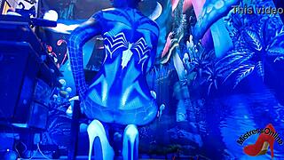 Spiderbabe costume features sexy halloween details