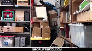 Watch this petite Asian shoplifter get stripped naked and searched deep!