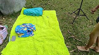 fuck the biggest whore on the estate in the countryside!