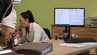 loan4k hottie says, 'i need new instruments for a sexy session with brunette teen'